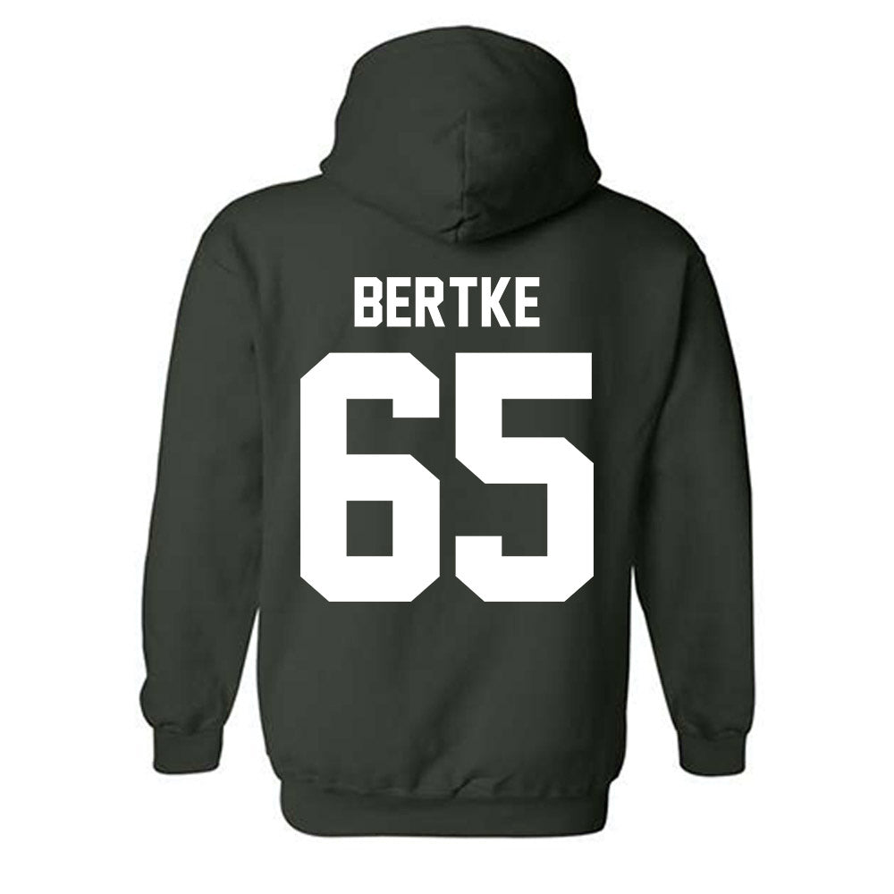 Michigan State - NCAA Football : Cole Bertke - Classic Shersey Hooded Sweatshirt-5