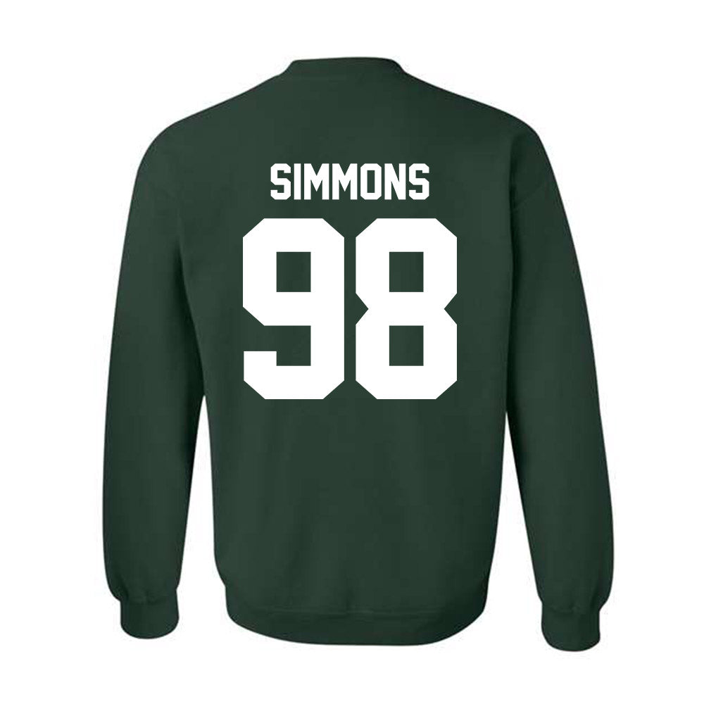 Michigan State - NCAA Football : Derrick Simmons - Classic Shersey Crewneck Sweatshirt-5