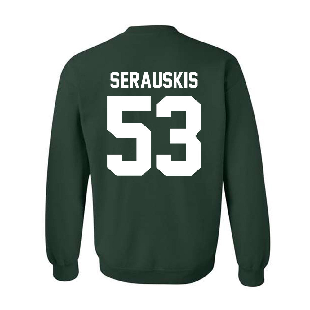 Michigan State - NCAA Football : Trey Serauskis - Classic Shersey Crewneck Sweatshirt-5