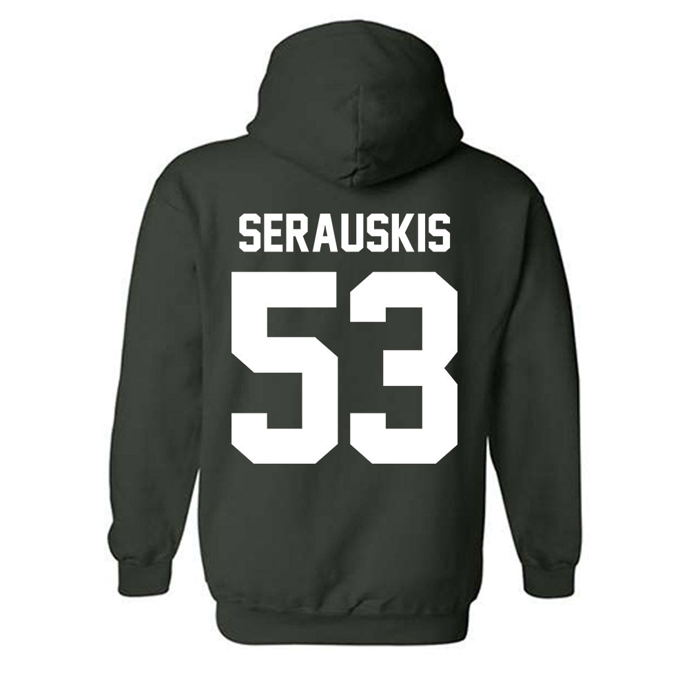 Michigan State - NCAA Football : Trey Serauskis - Classic Shersey Hooded Sweatshirt-5