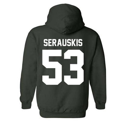 Michigan State - NCAA Football : Trey Serauskis - Classic Shersey Hooded Sweatshirt-5