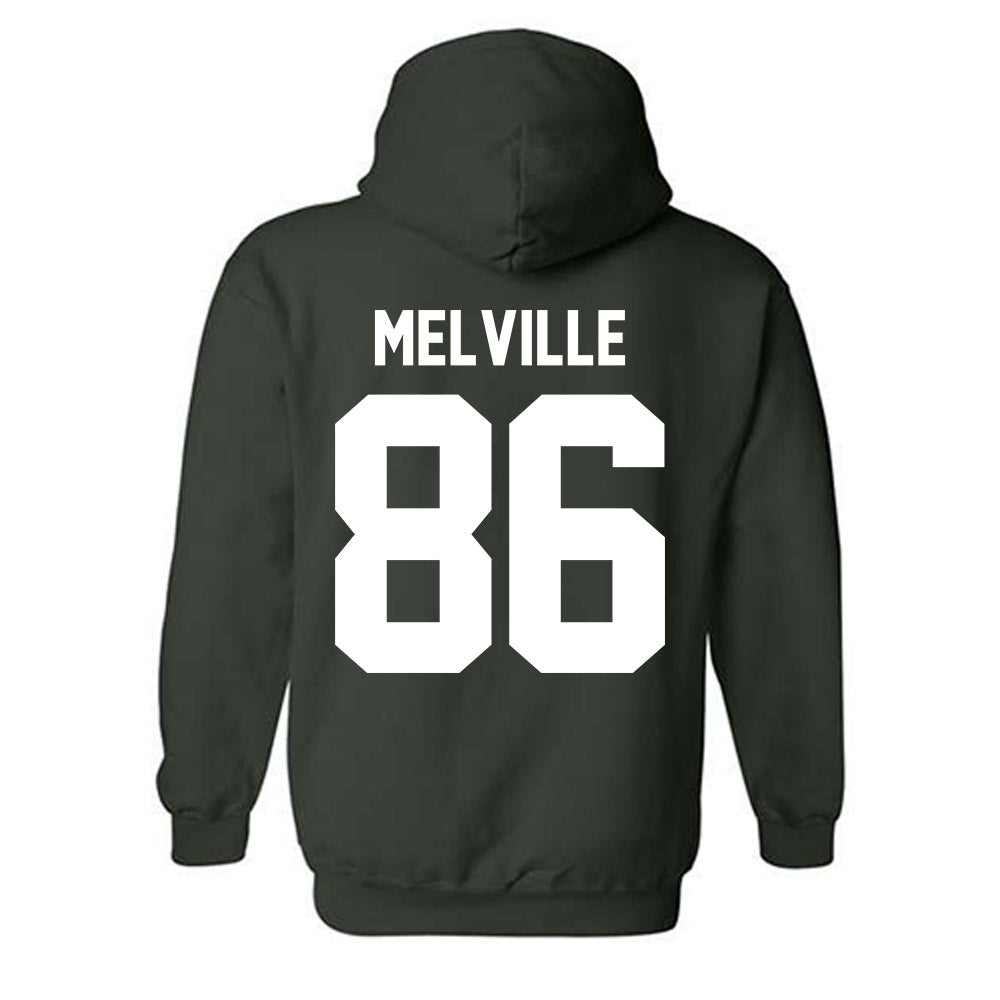 Michigan State - NCAA Football : Ethan Melville - Classic Shersey Hooded Sweatshirt-5