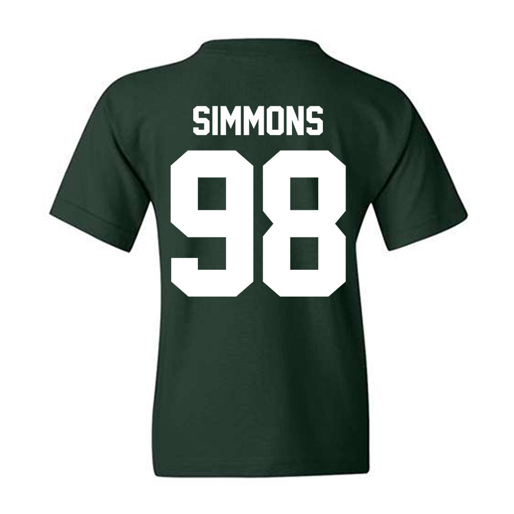 Michigan State - NCAA Football : Derrick Simmons - Classic Shersey Youth T-Shirt-5