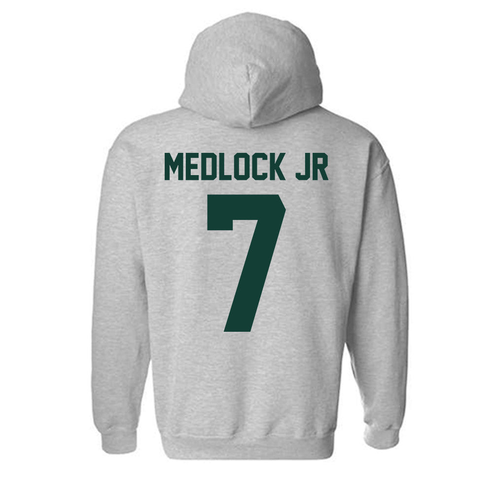 Michigan State - NCAA Men's Basketball : Carlos Medlock jr - Classic Shersey Hooded Sweatshirt-6
