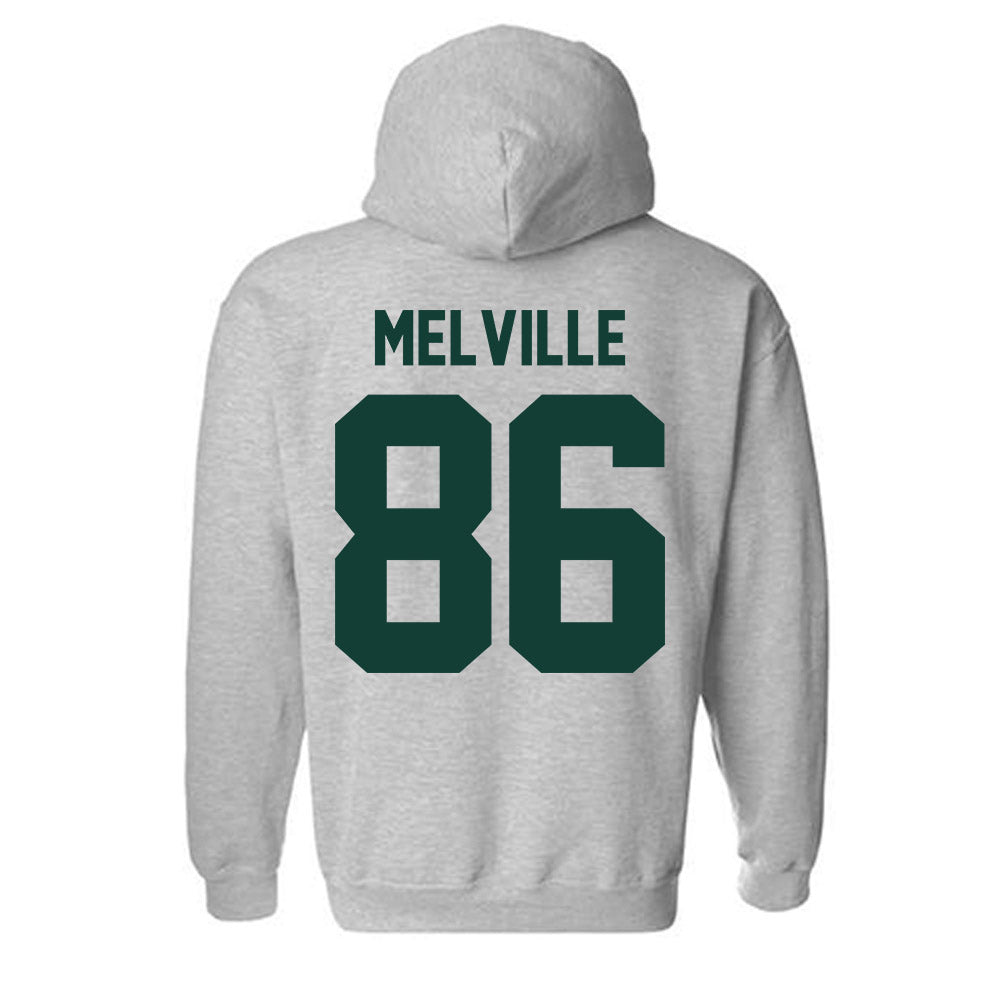 Michigan State - NCAA Football : Ethan Melville - Classic Shersey Hooded Sweatshirt-6