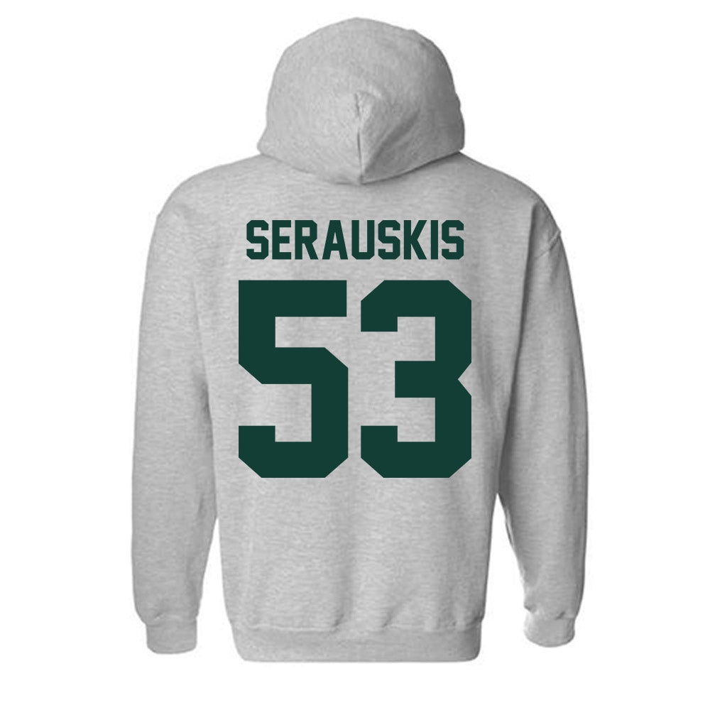 Michigan State - NCAA Football : Trey Serauskis - Classic Shersey Hooded Sweatshirt-6
