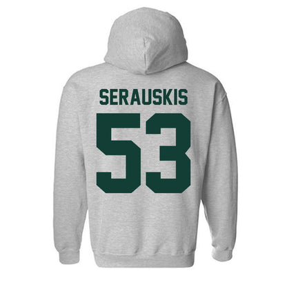Michigan State - NCAA Football : Trey Serauskis - Classic Shersey Hooded Sweatshirt-6