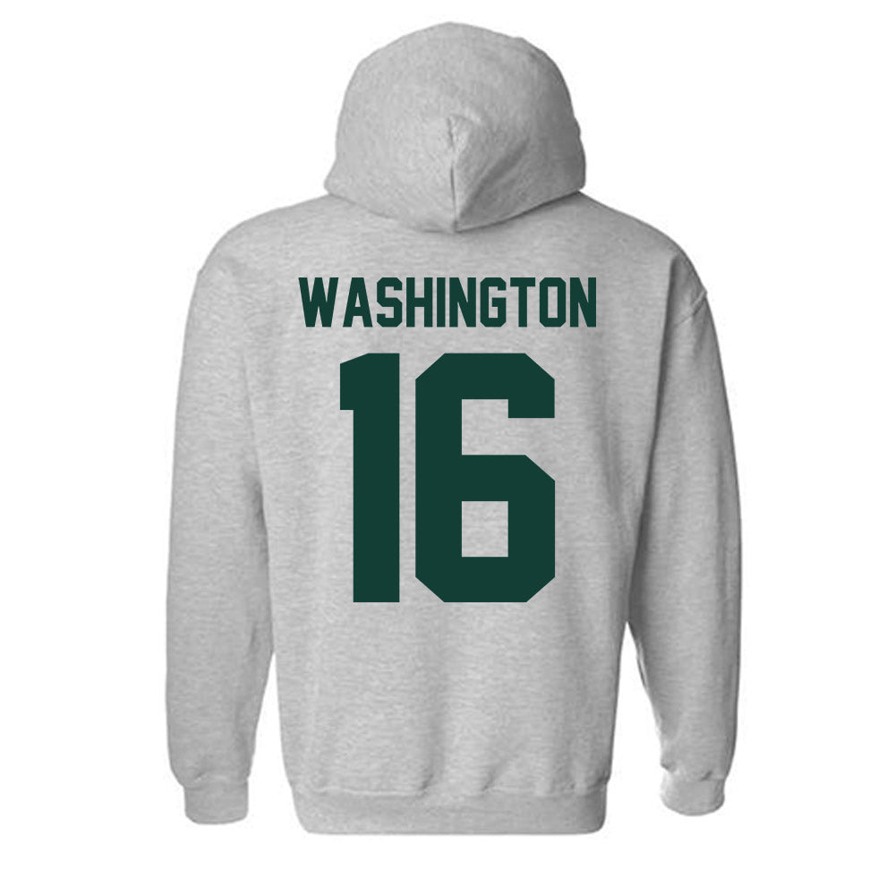 Michigan State - NCAA Football : Zachary Washington - Classic Shersey Hooded Sweatshirt-6