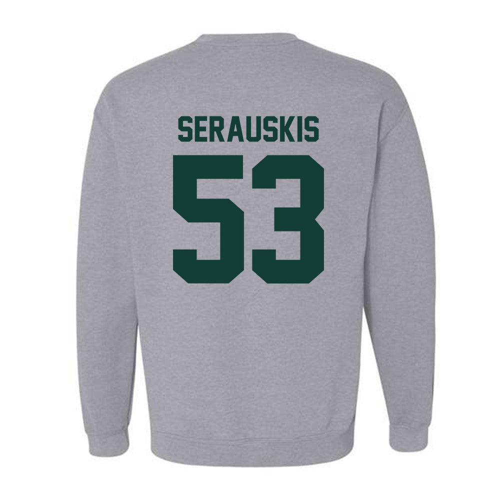 Michigan State - NCAA Football : Trey Serauskis - Classic Shersey Crewneck Sweatshirt-6
