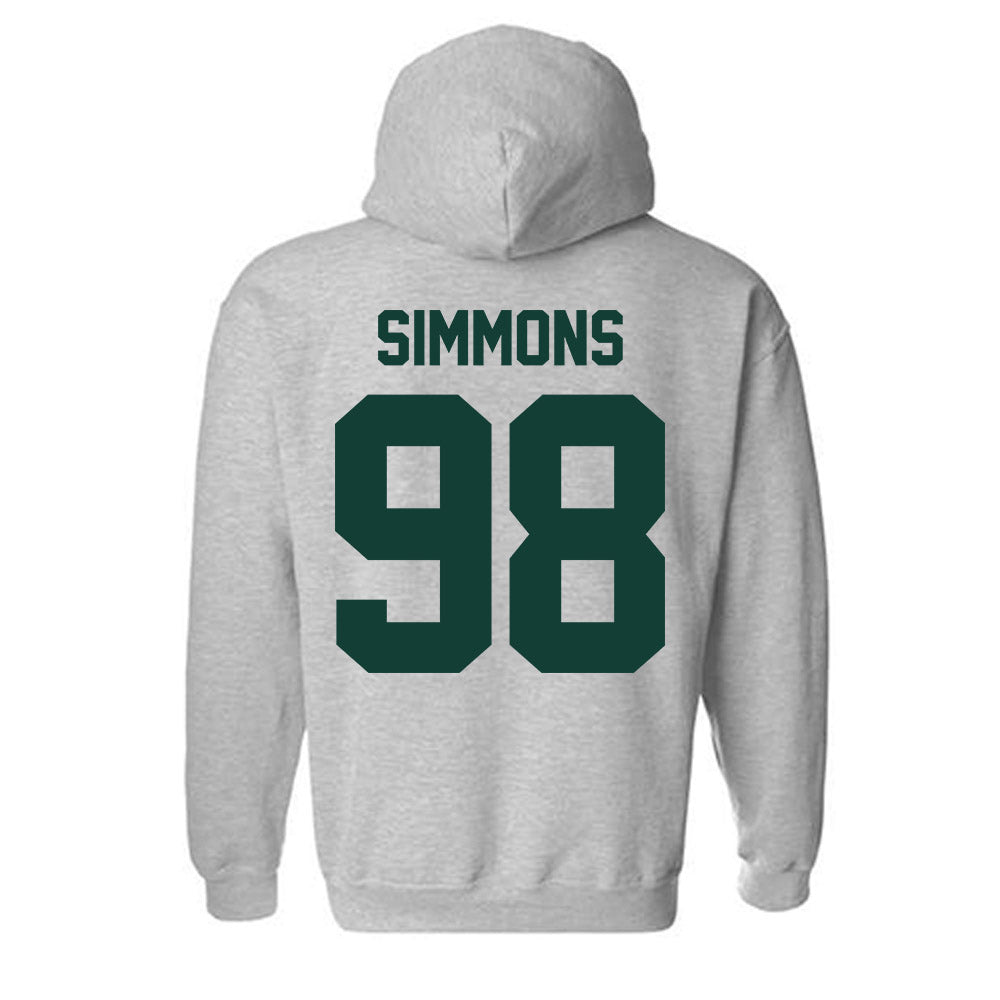 Michigan State - NCAA Football : Derrick Simmons - Classic Shersey Hooded Sweatshirt-6