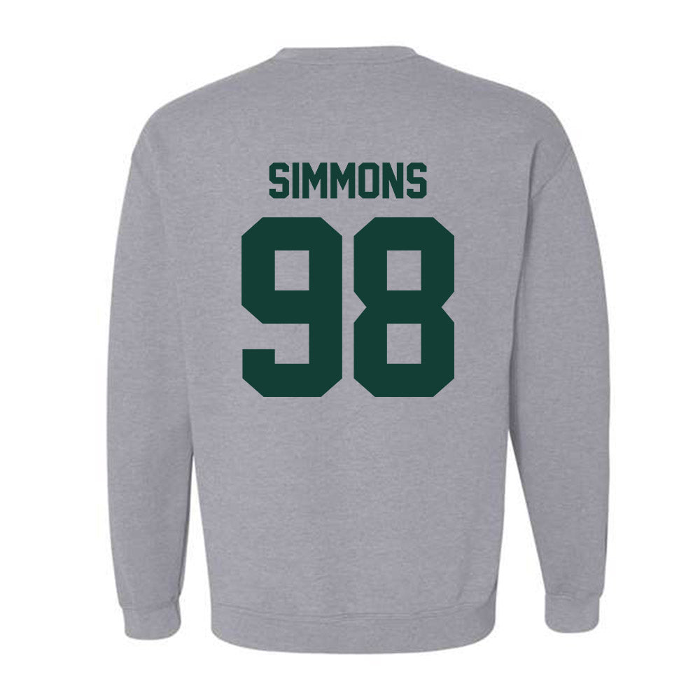 Michigan State - NCAA Football : Derrick Simmons - Classic Shersey Crewneck Sweatshirt-6