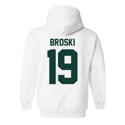 Michigan State - NCAA Baseball : Adam Broski - Classic Shersey Hooded Sweatshirt-1