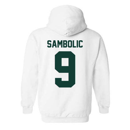 Michigan State - NCAA Women's Basketball : Sara Sambolic - Classic Shersey Hooded Sweatshirt-1