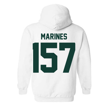 Michigan State - NCAA Wrestling : Darius Marines - Classic Shersey Hooded Sweatshirt-1