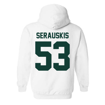 Michigan State - NCAA Football : Trey Serauskis - Classic Shersey Hooded Sweatshirt-4