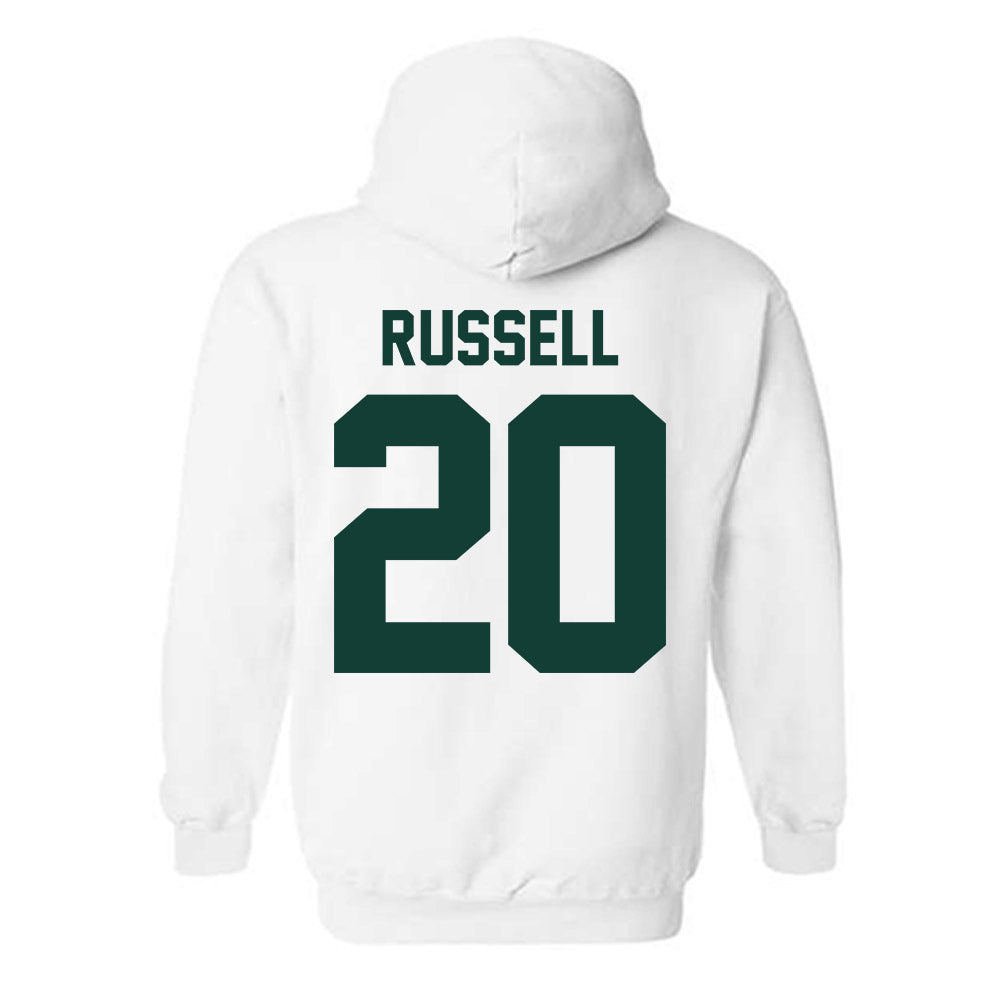 Michigan State - NCAA Men's Ice Hockey : Daniel Russell - Classic Shersey Hooded Sweatshirt-1
