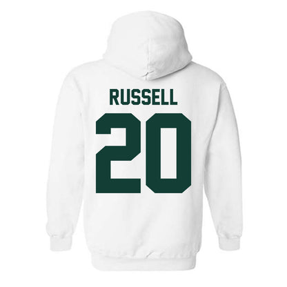 Michigan State - NCAA Men's Ice Hockey : Daniel Russell - Classic Shersey Hooded Sweatshirt-1