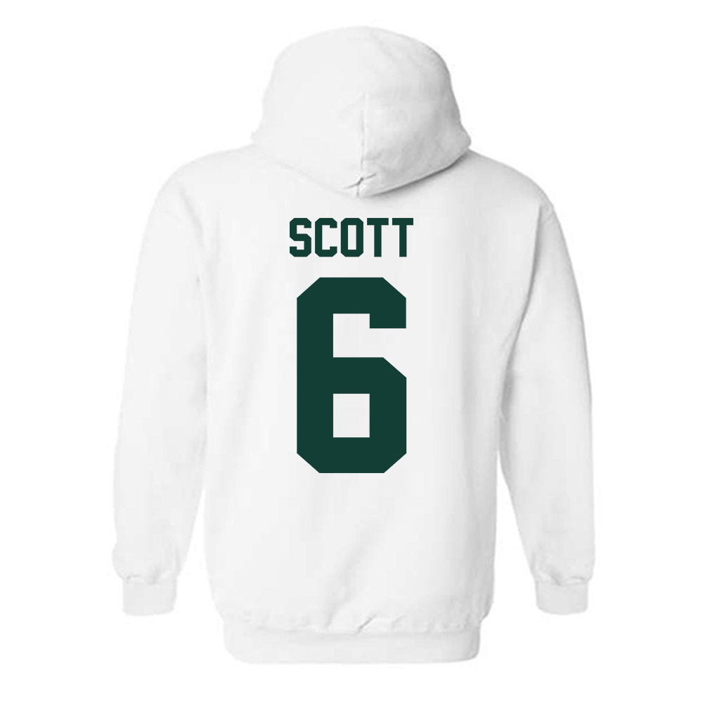 Michigan State - NCAA Men's Basketball : Jordan Scott - Classic Shersey Hooded Sweatshirt-1