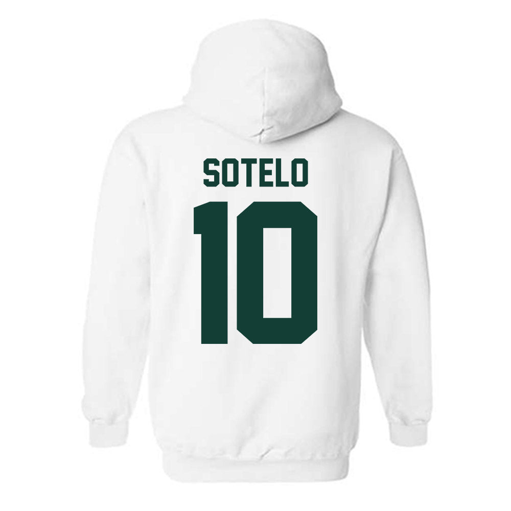 Michigan State - NCAA Women's Basketball : Ines Sotelo - Classic Shersey Hooded Sweatshirt-1