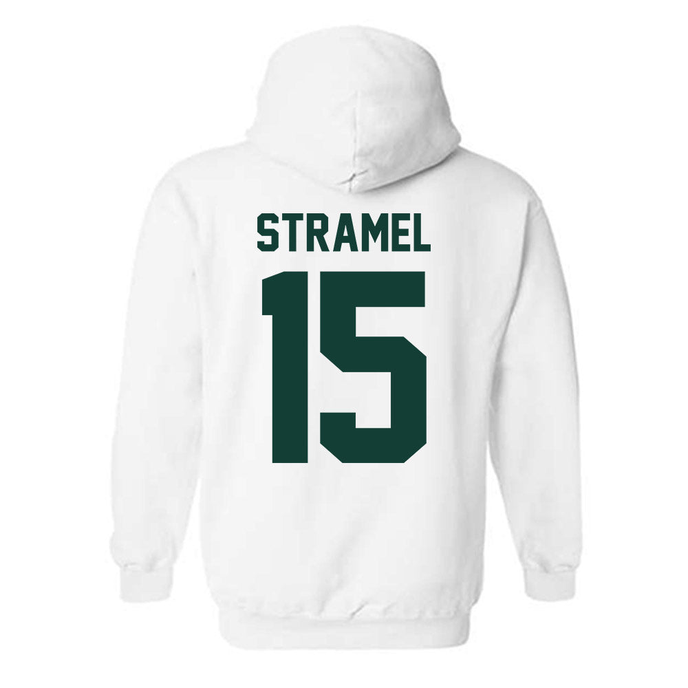 Michigan State - NCAA Men's Ice Hockey : Charlie Stramel - Classic Shersey Hooded Sweatshirt-1