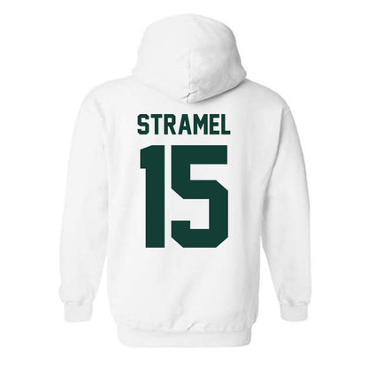Michigan State - NCAA Men's Ice Hockey : Charlie Stramel - Classic Shersey Hooded Sweatshirt-1
