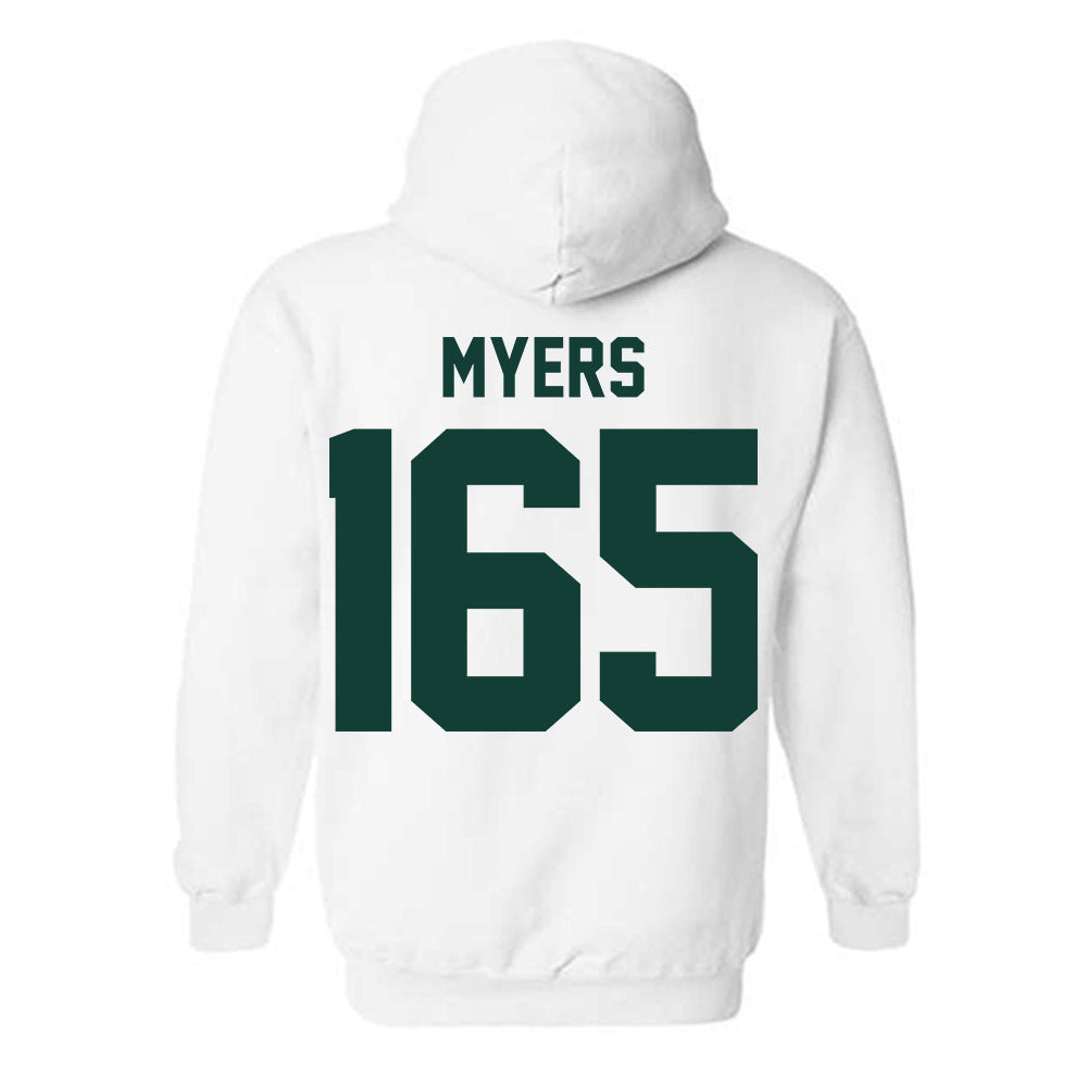Michigan State - NCAA Wrestling : Duke Myers - Classic Shersey Hooded Sweatshirt-1