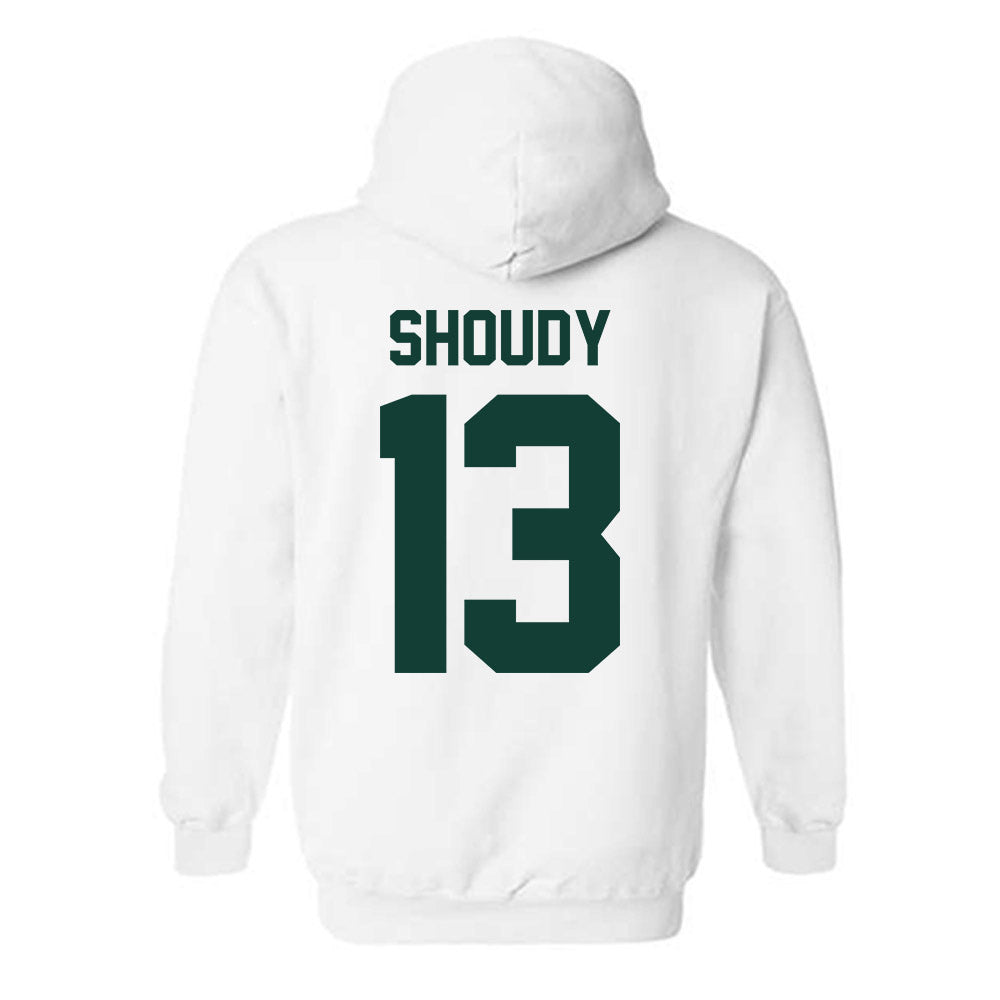 Michigan State - NCAA Men's Ice Hockey : Tiernan Shoudy - Classic Shersey Hooded Sweatshirt-1