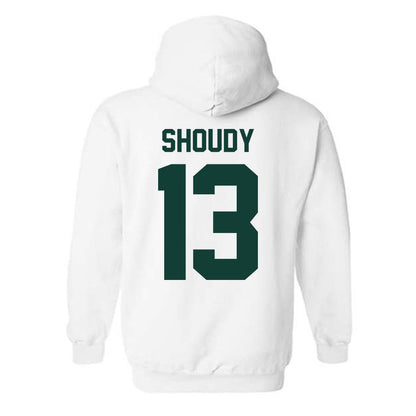 Michigan State - NCAA Men's Ice Hockey : Tiernan Shoudy - Classic Shersey Hooded Sweatshirt-1