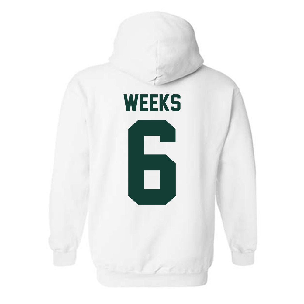 Michigan State - NCAA Baseball : Davis Weeks - Classic Shersey Hooded Sweatshirt-1