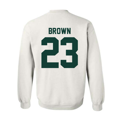 Michigan State - NCAA Women's Basketball : Jalyn Brown - Classic Shersey Crewneck Sweatshirt-1