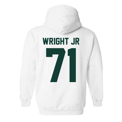 Michigan State - NCAA Football : Robert Wright Jr - Classic Shersey Hooded Sweatshirt-4
