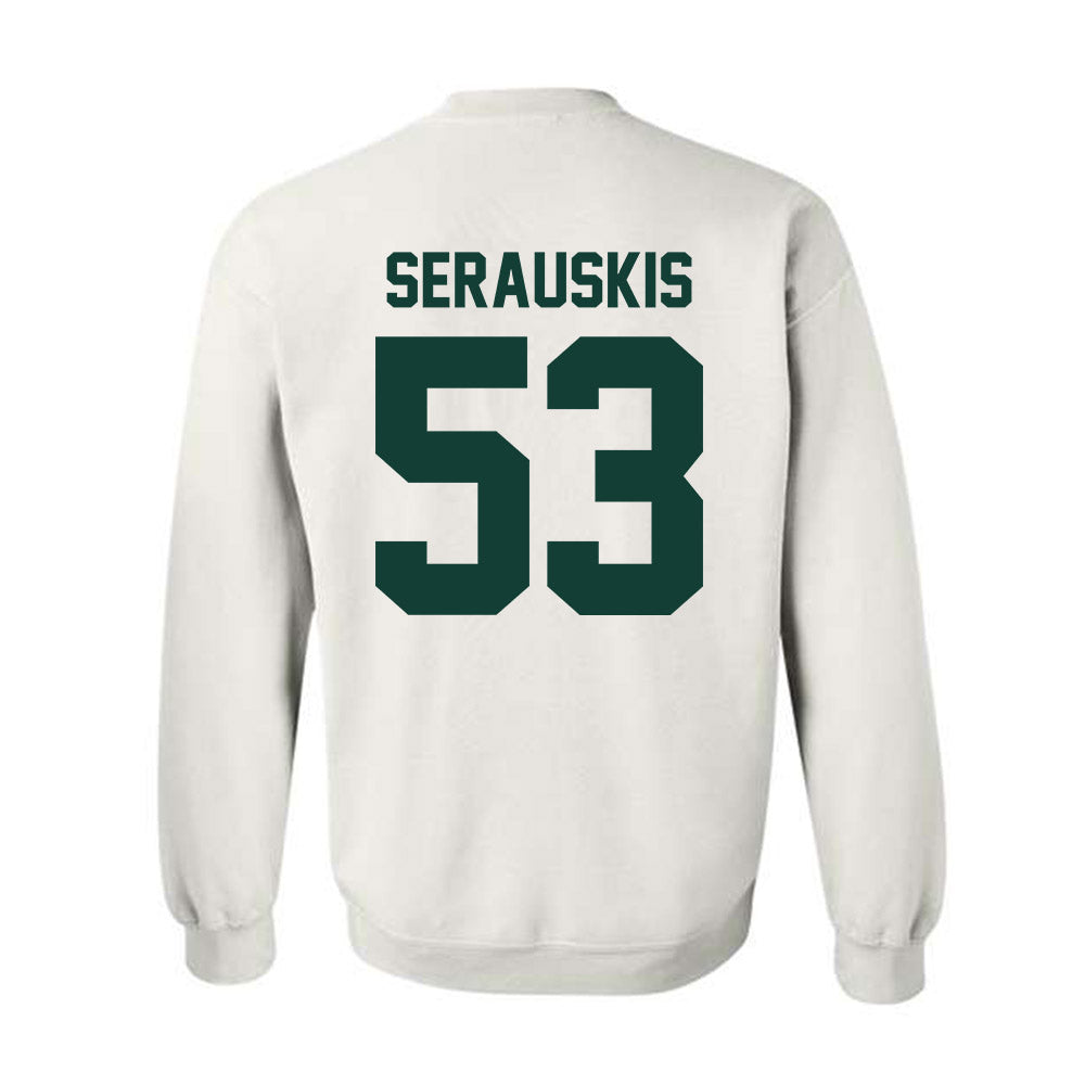 Michigan State - NCAA Football : Trey Serauskis - Classic Shersey Crewneck Sweatshirt-4