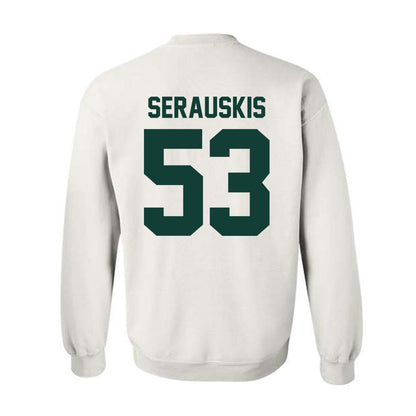 Michigan State - NCAA Football : Trey Serauskis - Classic Shersey Crewneck Sweatshirt-4