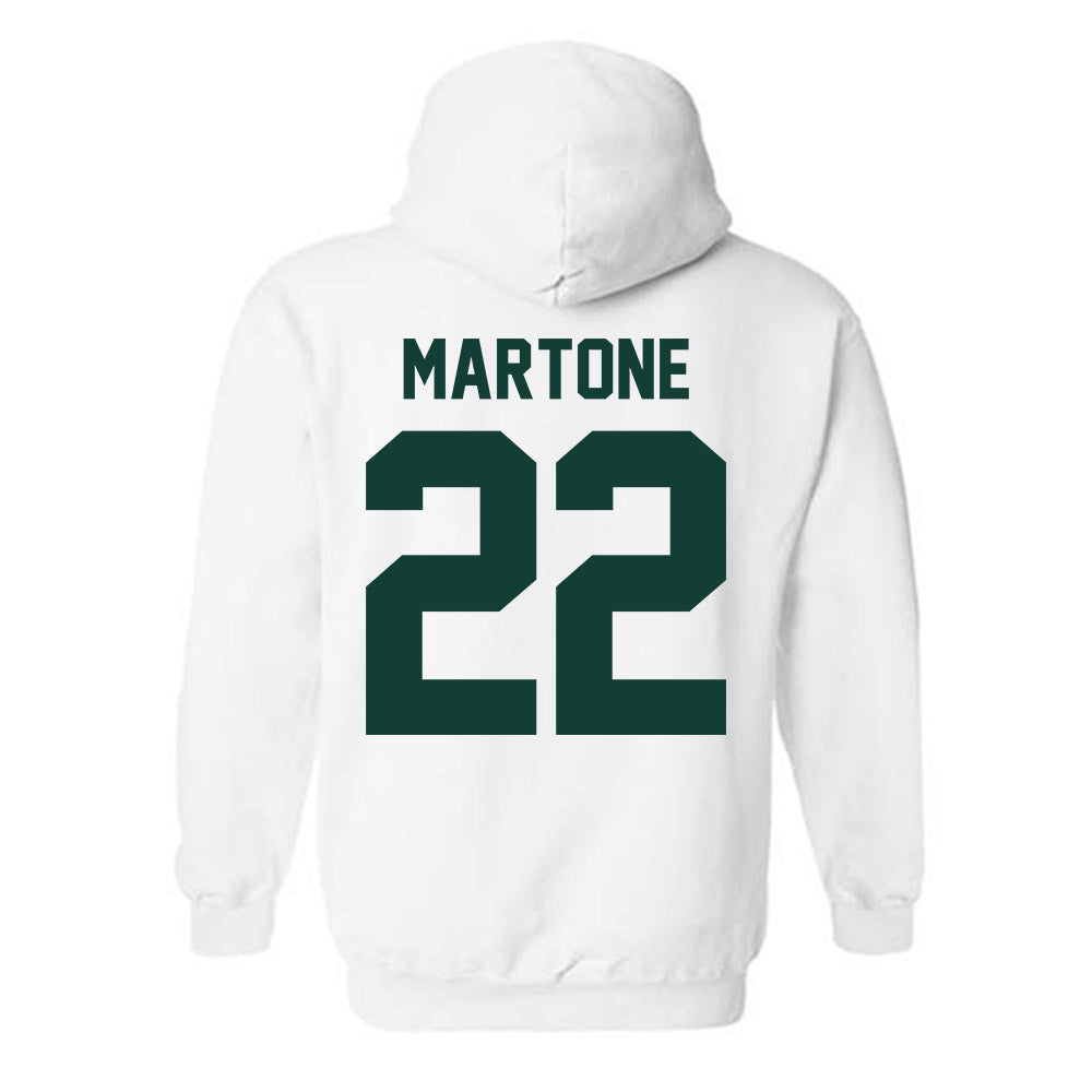 Michigan State - NCAA Men's Ice Hockey : Porter Martone - Classic Shersey Hooded Sweatshirt-1