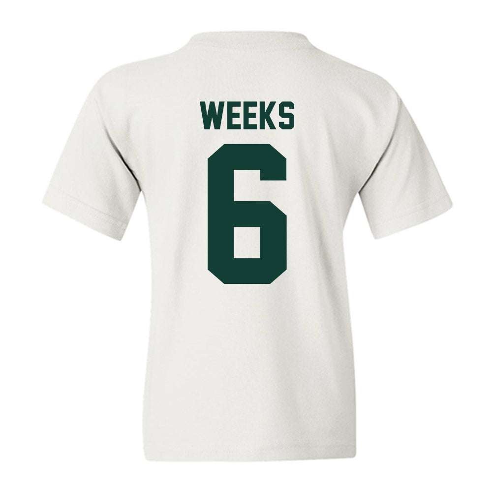 Michigan State - NCAA Baseball : Davis Weeks - Classic Shersey Youth T-Shirt-1