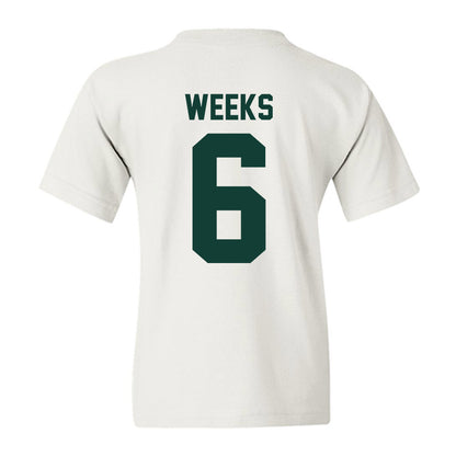 Michigan State - NCAA Baseball : Davis Weeks - Classic Shersey Youth T-Shirt-1