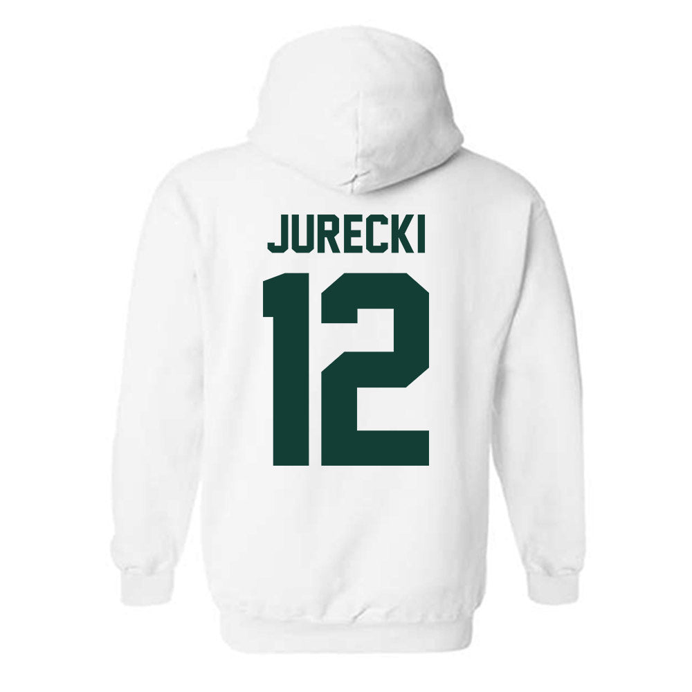Michigan State - NCAA Men's Ice Hockey : Griffin Jurecki - Classic Shersey Hooded Sweatshirt-1