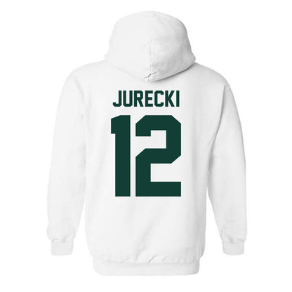 Michigan State - NCAA Men's Ice Hockey : Griffin Jurecki - Classic Shersey Hooded Sweatshirt-1