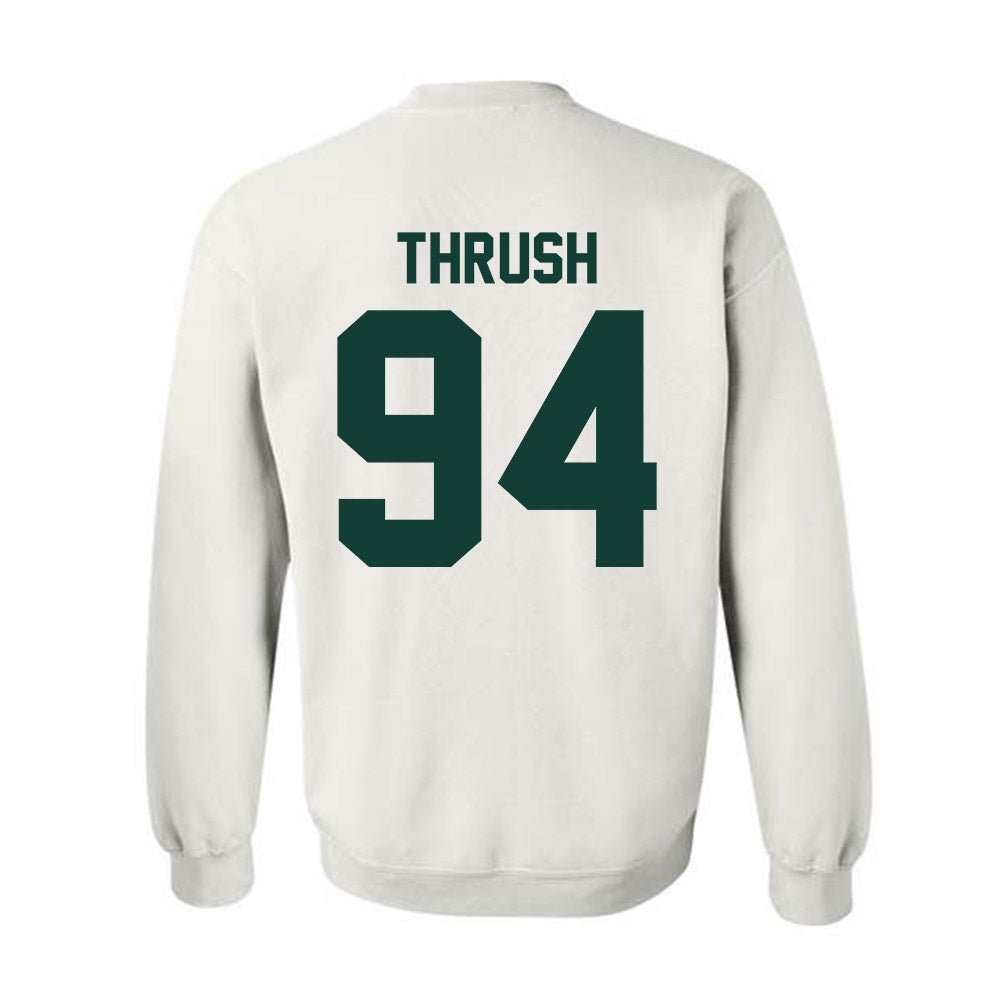 Michigan State - NCAA Football : Cal Thrush - Classic Shersey Crewneck Sweatshirt-1