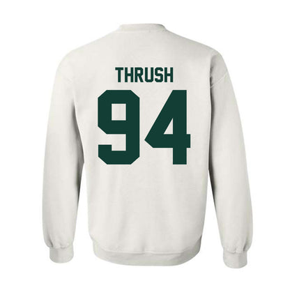 Michigan State - NCAA Football : Cal Thrush - Classic Shersey Crewneck Sweatshirt-1