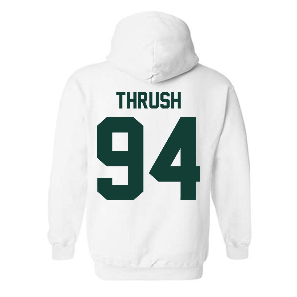 Michigan State - NCAA Football : Cal Thrush - Classic Shersey Hooded Sweatshirt-1