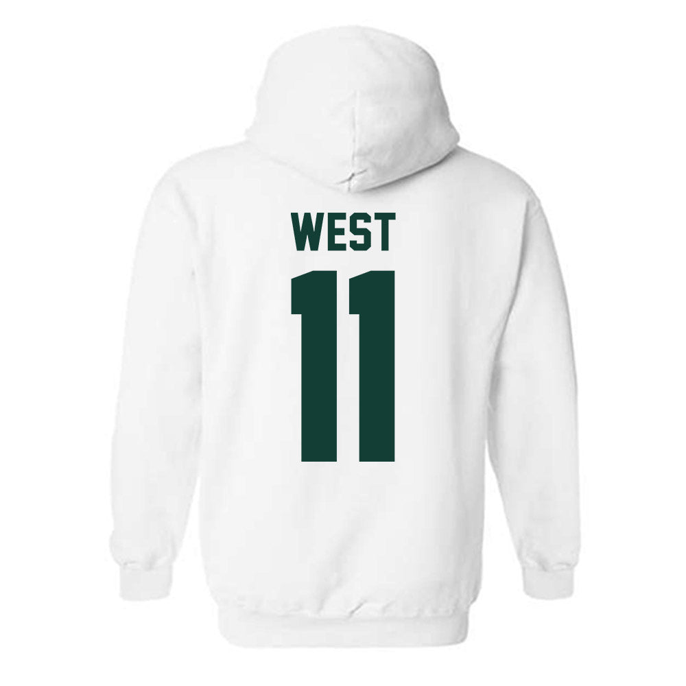 Michigan State - NCAA Men's Ice Hockey : Owen West - Classic Shersey Hooded Sweatshirt-1