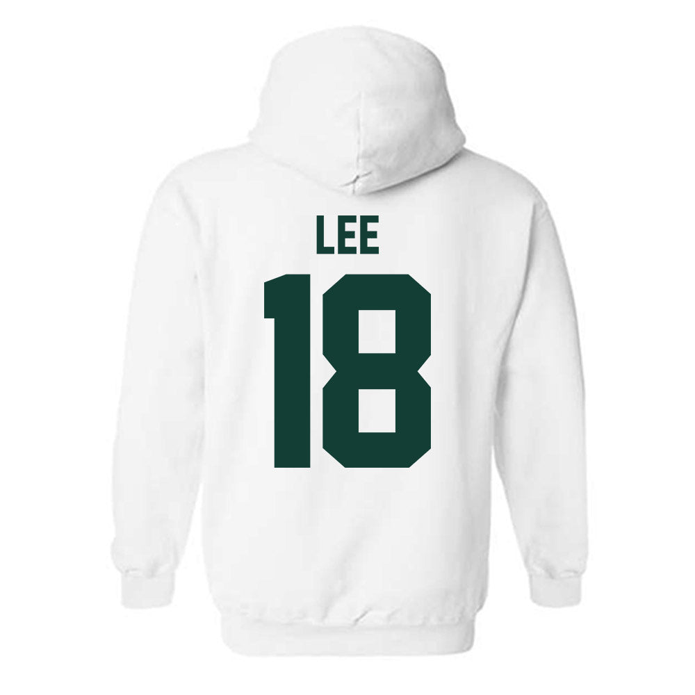 Michigan State - NCAA Men's Ice Hockey : Ryker Lee - Classic Shersey Hooded Sweatshirt-1