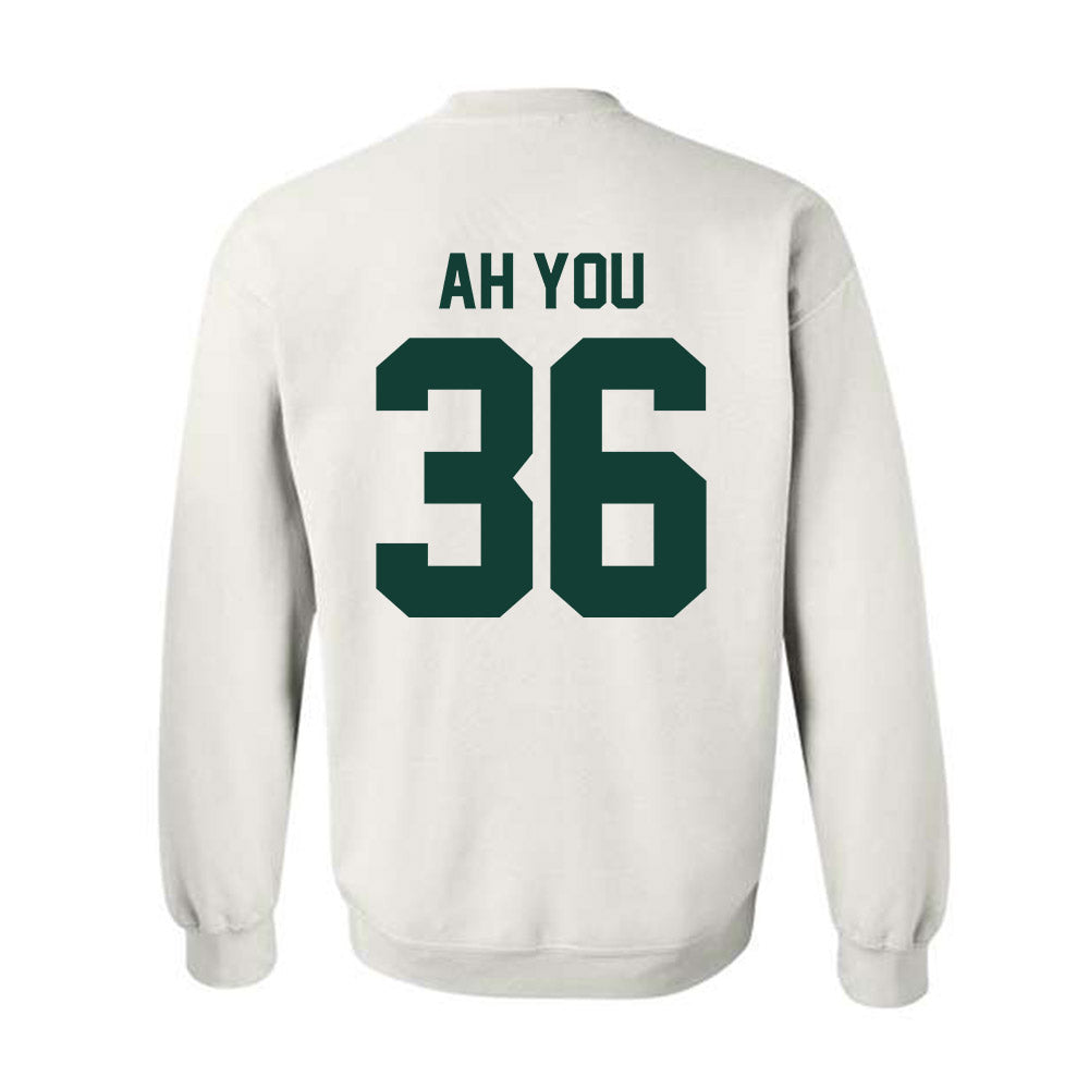 Michigan State - NCAA Football : Leonard Ah You - Classic Shersey Crewneck Sweatshirt-1