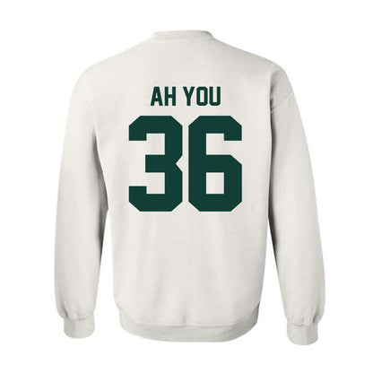 Michigan State - NCAA Football : Leonard Ah You - Classic Shersey Crewneck Sweatshirt-1