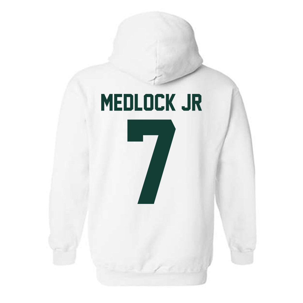 Michigan State - NCAA Men's Basketball : Carlos Medlock jr - Classic Shersey Hooded Sweatshirt-4