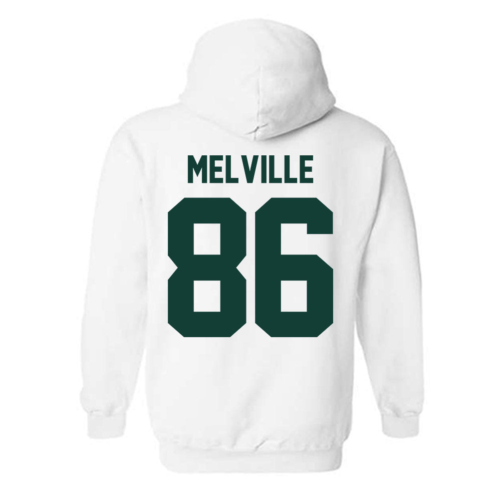 Michigan State - NCAA Football : Ethan Melville - Classic Shersey Hooded Sweatshirt-4