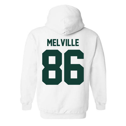 Michigan State - NCAA Football : Ethan Melville - Classic Shersey Hooded Sweatshirt-4
