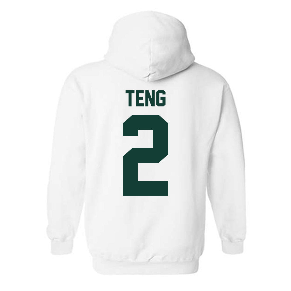 Michigan State - NCAA Men's Basketball : Kur Teng - Classic Shersey Hooded Sweatshirt-1