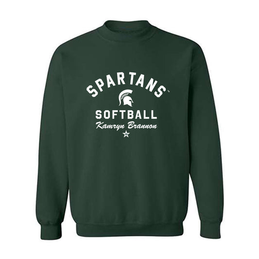 Michigan State - NCAA Softball : Kamryn Brannon - Classic Shersey Crewneck Sweatshirt-0